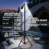 15 in 1 Tactical Walking Stick - The Ultimate All-in-One Multi Tool for Adventure, Power & Protection