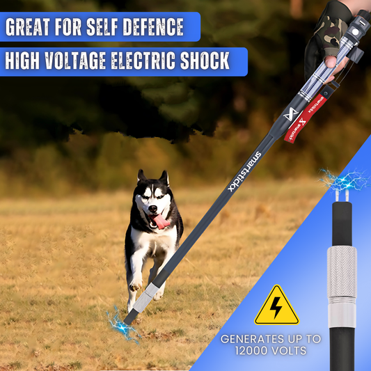Self Defense Stick with Stun Gun - The Ultimate Self-Defense, Light & Power Companion for Every Adventure