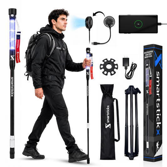 Self Defense Stick with Stun Gun - The Ultimate Self-Defense, Light & Power Companion for Every Adventure