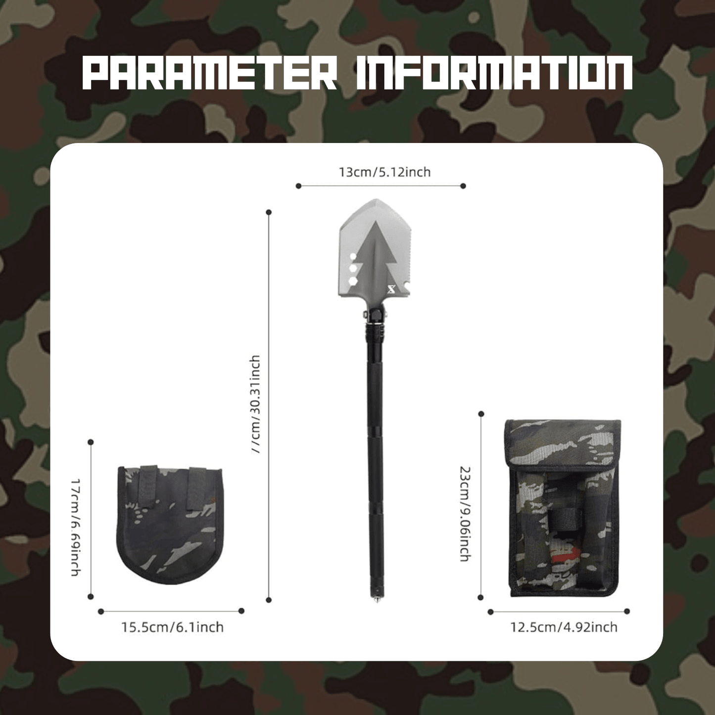 Military Grade Shovel - 13 in 1 - SmartstickX