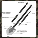 Military Grade Shovel - 13 in 1 - SmartstickX